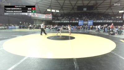 Boys 3A 126 lbs Champ. Round 2 - Dogush Muradov, Kent Meridian vs Czar Quintanilla, University