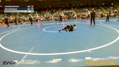 96 lbs Consolation - Jackson Beckley, Team Tulsa Wrestling Club vs Rex McDonald, Port City Wrestling