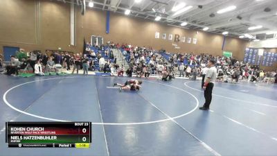 108 lbs Cons. Round 4 - Kohen Church, Riverton Wolf Pack Wrestling vs Niels Hatzenbuhler, Empire