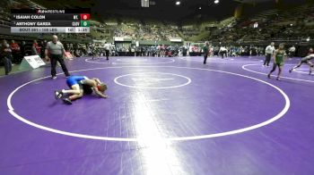 108 lbs Quarterfinal - Isaiah Colon, Mt. Whitney vs Anthony Garza, Clovis