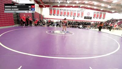 103 lbs Semis & 1st Wrestleback (8 Team) - Marisa Alverez, Cerritos College vs Brenda Nunez, Fresno City College