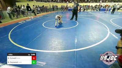 43 lbs Round Of 16 - Brady Culwell, Dodge City vs Samuel Caywood, Choctaw Ironman Youth Wrestling