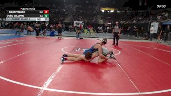 150 lbs Champ. Round 3 - Aiden Valerio, Caldwell vs Cord Williams, Blackfoot