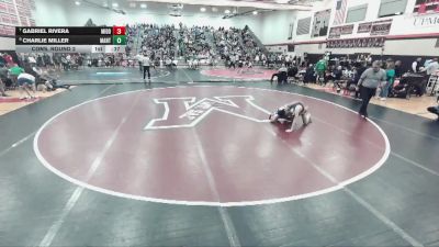 114 lbs Cons. Round 2 - Gabriel Rivera, Middletown Area Hs vs Charlie Miller, Manheim Twp Hs