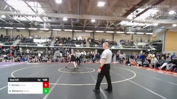 285 lbs Semifinal - Thomas Brown, Chelmsford vs Adolfo Betancur, Bishop Hendricken