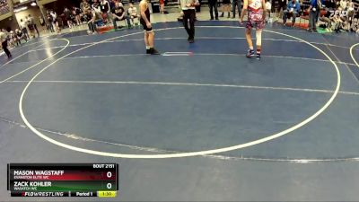 139 lbs Quarterfinal - Mason Wagstaff, Evanston Elite WC vs Zack Kohler, Wasatch WC