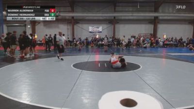 120 lbs Consi Of 16 #1 - Warren Alderman, Peddie School vs Dominic Hernandez, Broad Axe