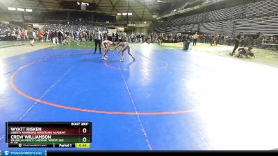 106 lbs Cons. Round 2 - Wyatt Risken, Liberty Warriors Wrestling Academy vs Crew Williamson, Franklin Pierce Cardinal Wrestling Club