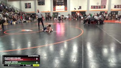 PW-11 lbs Quarterfinal - Mason Simon, Westside Wrestling Club vs Fletcher Exline, Hawkeye Wrestling Academy