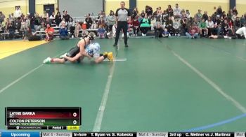 115 lbs Round 4 - Colton Peterson, Wayzata Youth Wrestling vs Layne Barka, DCL