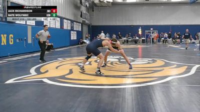 165 lbs Quarterfinal - Jack Richardson, Johnson & Wales vs Nate Wolyniec, Southern Maine