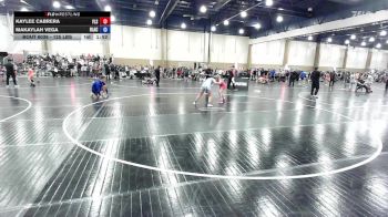 125 lbs Rr Rnd 1 - Kaylee Cabrera, Florida Scorpions vs Makaylah Vega, Black Flag Wrestling Academy