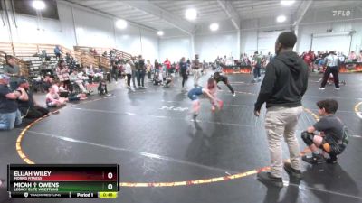 70 lbs Cons. Semi - Micah &#10014; Owens, Legacy Elite Wrestling vs Elijah Wiley, Morris Fitness