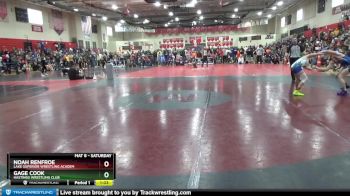 102 lbs Quarterfinal - Gage Cook, Hastings Wrestling Club vs Noah Renfroe, Lake Superior Wrestling Academ