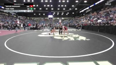 105 lbs Champ. Round 1 - Baylee Baragary, Lansing HS vs Tori York, Goddard-Eisenhower Hs