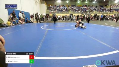 58 lbs Consi Of 8 #2 - Gordon Hoselton, Standfast OKC vs Jude Rivers, Barnsdall Youth Wrestling