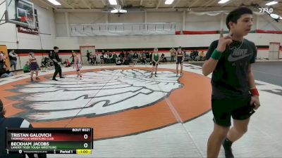 83-87 lbs Cons. Round 1 - Beckham Jacobs, Lander Tiger Tough Wrestling vs Tristan Galovich, Thermopolis Wrestling Club