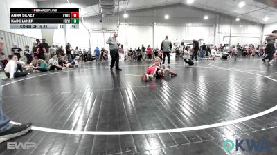 46 lbs Consi Of 16 #2 - Anna Silkey, Hilldale Youth Wrestling Club vs Kade Luker, Fort Gibson Youth Wrestling