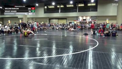 157 lbs Round 1 (6 Team) - William Barlow, Ground Zero WC vs Brady Adams, Trojan WA
