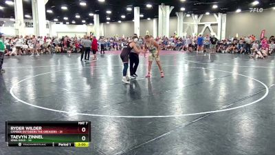 190 lbs Round 7 (8 Team) - Ryder Wilder, Camden Outsiders The Greasers vs Taevyn Zinnel, Iowa Gold