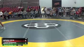 119 lbs 2nd Place Match (8 Team) - Anthony Oscar, Team Ohio (OH) vs Landon Rosenthal, Team 922 (OH-PA)