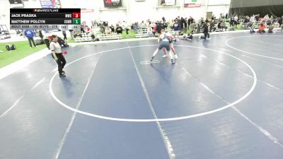 16U Boys - 215 lbs Cons. Round 2 - Jack Praska, MATPAC Wrestling Club vs Matthew Polcyn, Compound Wrestling