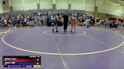 98 lbs Cons. Round 2 - Wyatt Levy, PA vs Emmit Seip, IN