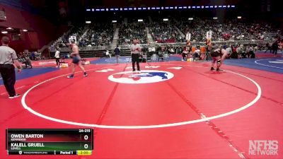 2A-215 lbs Semifinal - Owen Barton, Kemmerer vs Kalell Gruell, Lovell