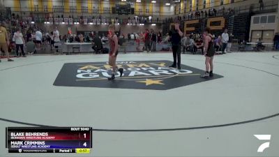 82 lbs Round 3 - Blake Behrends, Ironhawk Wrestling Academy vs Mark Crimmins, Sebolt Wrestling Academy