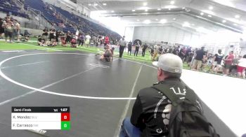 156 lbs Semifinal - Kevyn Mendez, Silverback WC vs Frankie Carrasco, The Pride Of Nevada