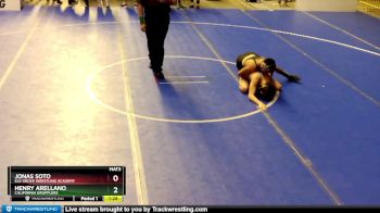 126 lbs Champ. Round 1 - Jonas Soto, Elk Grove Wrestling Academy vs Henry Arellano, California Grapplers