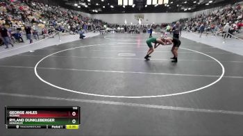 132 lbs Cons. Round 7 - Ryland Dunkleberger, Kewaskum vs George Ahles, Mosinee