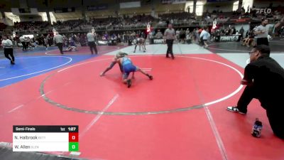 98 lbs Semifinal - Nolan Halbrook, Betterman Elite vs Wesston Allen, Glenrock WC