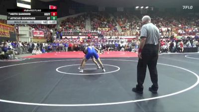 138 lbs Champ. Round 1 - Atticus Guenther, Santa Fe Trail Hs vs Keith Sanders, Independence Hs