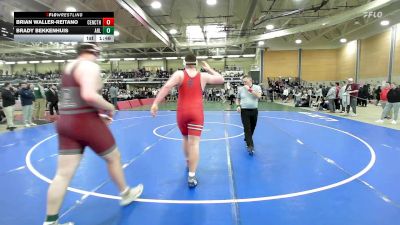 285 lbs 5th Place - Brian Waller-Reitano, Central Catholic vs Brady Bekkenhuis, Arlington