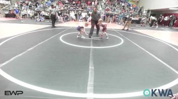 40 lbs Quarterfinal - Tucker Henley, Eufaula Ironheads Wrestling Club vs Parks Andrews, Team Tulsa Wrestling Club