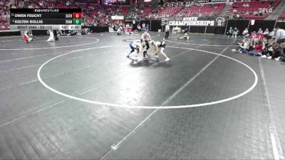 D2-113 lbs Quarterfinal - Kolten Bollig, Evansville vs Owen Feucht, East Troy