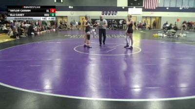 105 lbs Quarterfinal - Taylor Cavanh, Iowa City Liberty vs Elli Casey, Western Dubuque