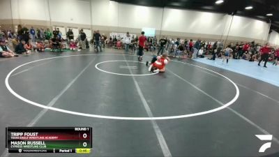 140-164 lbs Round 1 - Mason Russell, Cypress Wrestling Club vs Tripp Foust, Texas Eagle Wrestling Academy