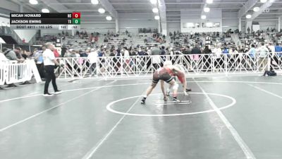 145 lbs Consi Of 32 #2 - Micah Howard, NC vs Jackson Ewing, TX