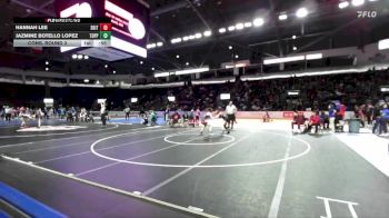 Girls 130 lbs Cons. Round 3 - Jazmine Botello Lopez, Toppenish (Girls) vs Hannah Lee, South Kitsap (Girls)