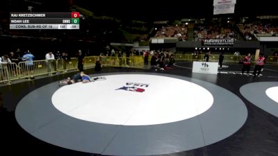 175 lbs Cons. Sub-rd Of 16 - Kaj Kretzschmer vs Noah Lee, Swamp Monsters Wrestling Club
