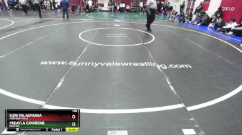 145 lbs Cons. Round 4 - Mikayla Cayabyab, Milpitas vs Suri Falakfarsa, Piedmont Hills