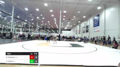 75 lbs Rr Rnd 1 - StevyJ Mytych, Grit Mat Club vs Connor Clark, Kraken Blue