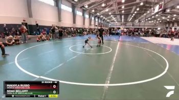 46 lbs 3rd Place Match - MaKayla Russo, Wildcat Wrestling Club vs Noah Bellamy, Texas Elite Wrestling Club