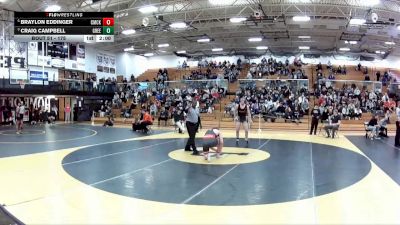 175 lbs Quarterfinal - Craig Campbell, Green vs Braylon Eddinger, Canton McKinley