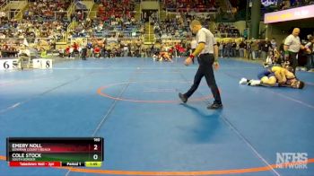 160 lbs Quarterfinal - Emery Noll, Bowman County/Beach vs Cole Stock, South Border