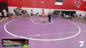 145 lbs Round 2 (8 Team) - Sofia Silva, All American Wrestling Club vs Ximena Romero Dominguez, Big Dog Ranch