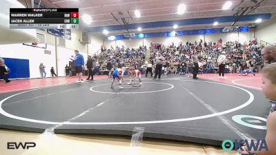 49 lbs Consi Of 8 #1 - Warren Walker, Raw Wrestling Club vs Jacen Allen, Caney Valley Wrestling