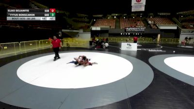 88 lbs Cons. Semis - Elias Selianitis, El Camino SSF High School Wrestling vs Tytus Bongcaron, Grappling Arts Of Stockton